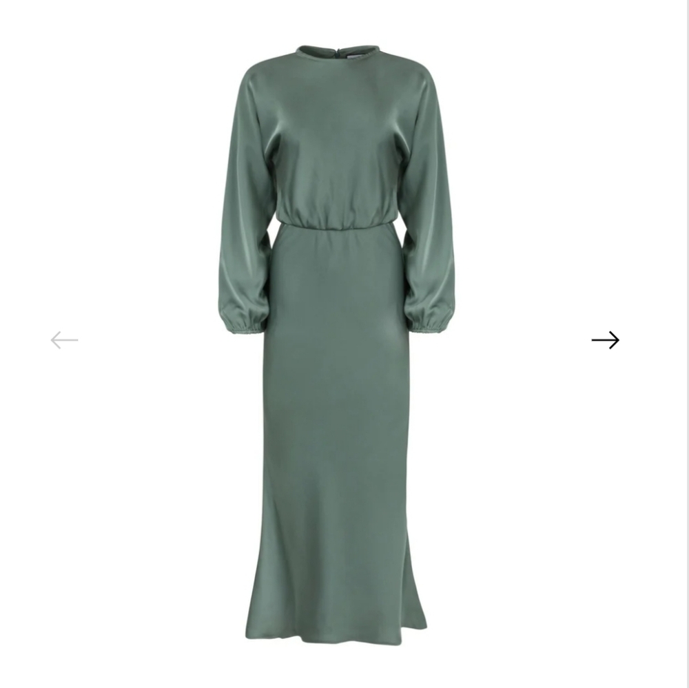 Ellie Makir Balloon Sleeve Elegant Long Dress
